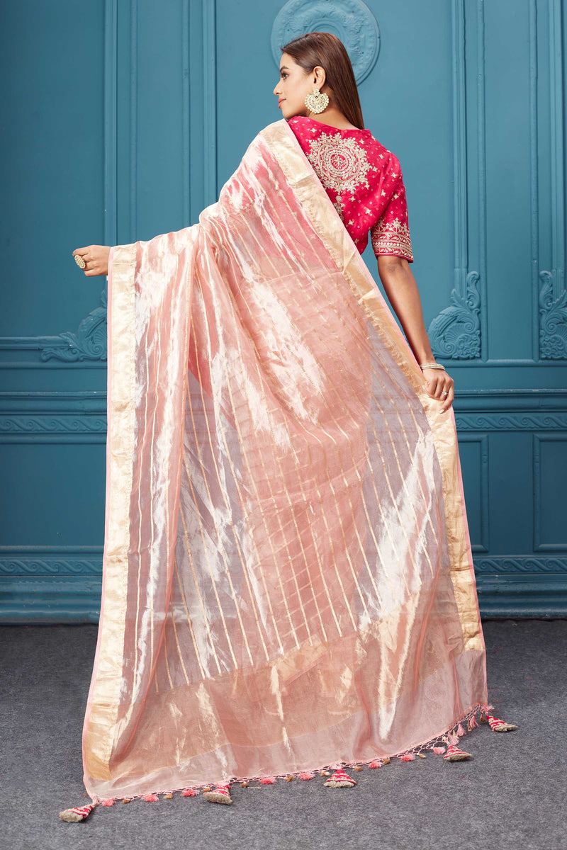 Hemang Pink Traditional Silk Saree With Blend of Purity & Elegance