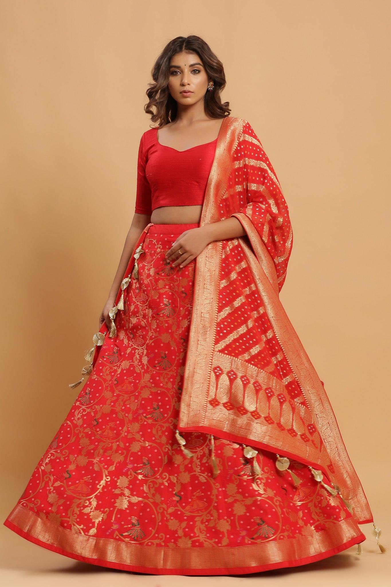 Yellow Silk Lehenga Choli | Lehenga choli, Silk lehenga, Silk dupatta