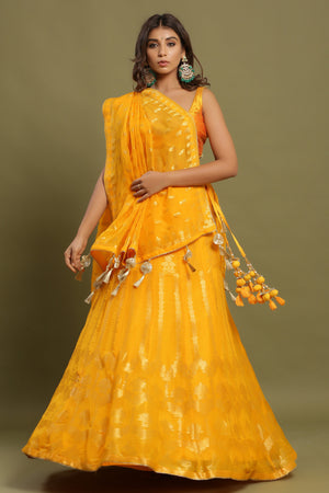 Yellow Lehenga Choli for Women or Girls Ready to Wear Indian Wedding  Georgette Lehenga Skirt - Etsy