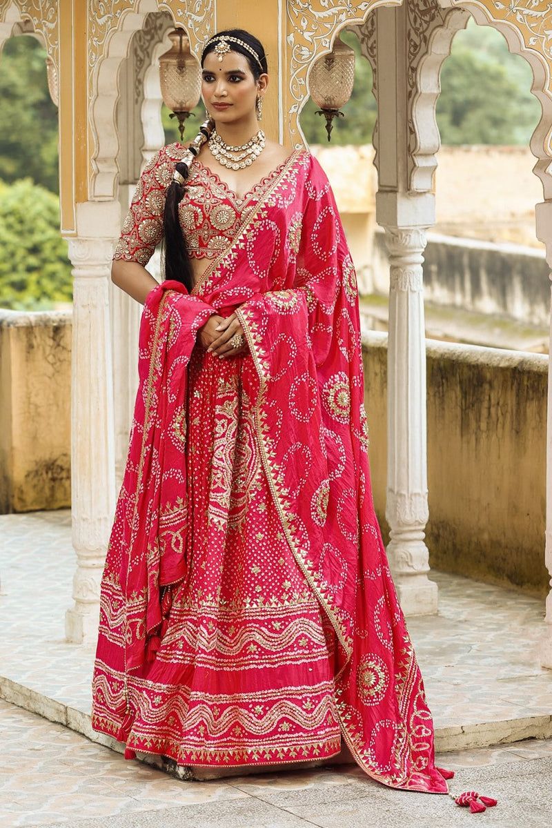 Buy Pink Indian Wear Lehenga Set With Heavy Embroidery Online in USA ...