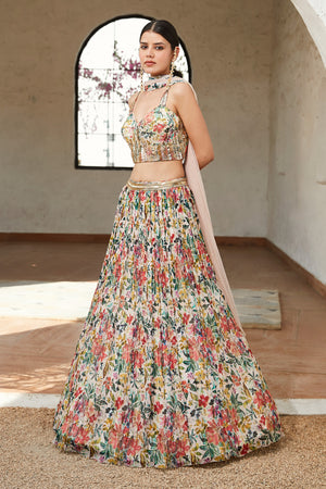 Gunj Fashion Wedding Wear Heavy Banglori Silk With Floral Print Lehenga  Choli at Rs 2655 in Surat