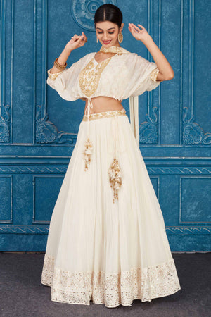Shop online adorable cream color lehenga choli for women at exciting  discounted prices with free shipping. Choose and order huge collecti… |  Ropa hindu, Ropa, Hindú