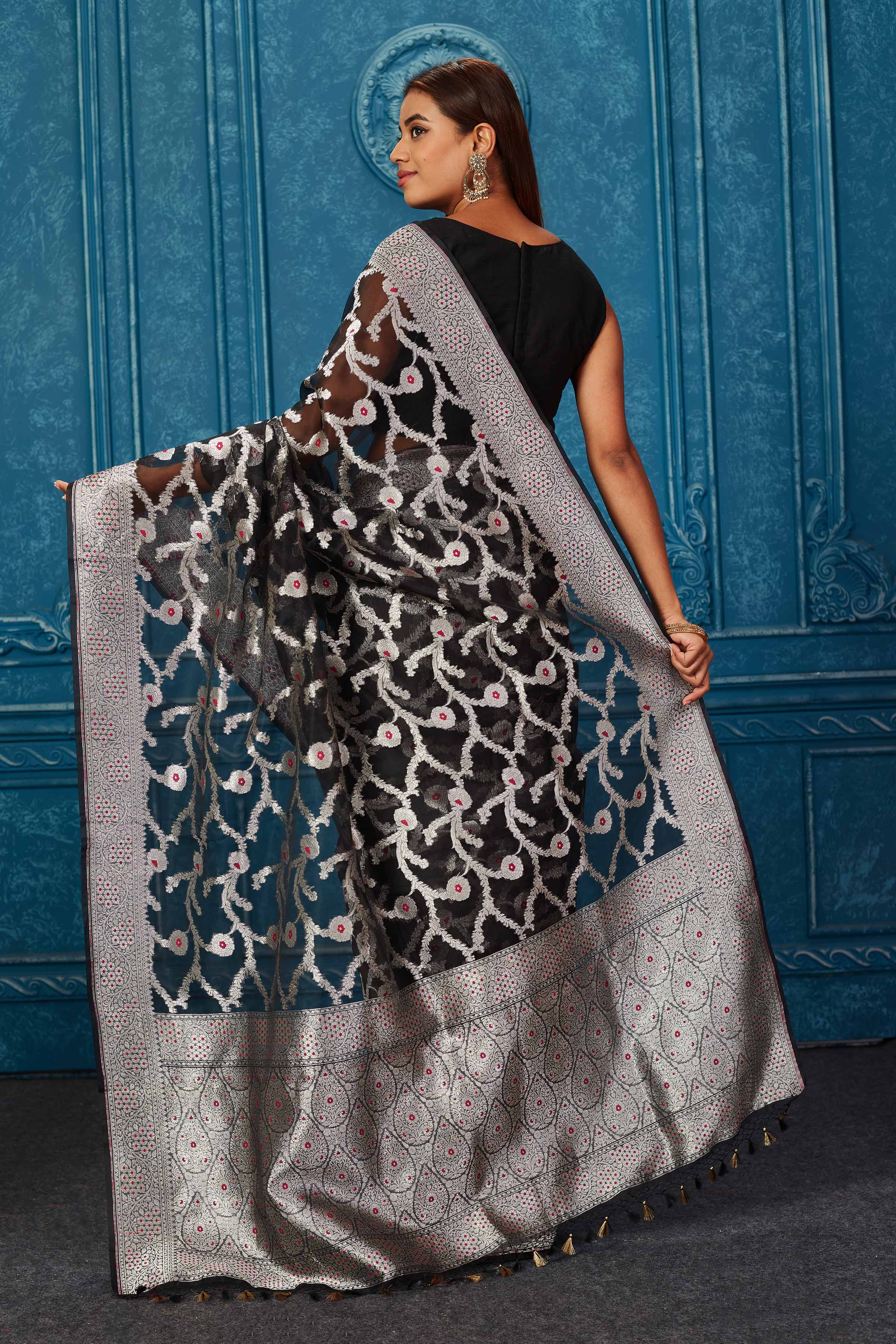 Latest grey banarasi silk saree - G3-WSA54816 | G3fashion.com