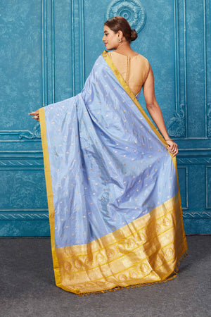 Buy AVANTIKA FASHION Woven Kanjivaram Pure Silk, Art Silk Light Blue, Yellow  Sarees Online @ Best Price In India | Flipkart.com