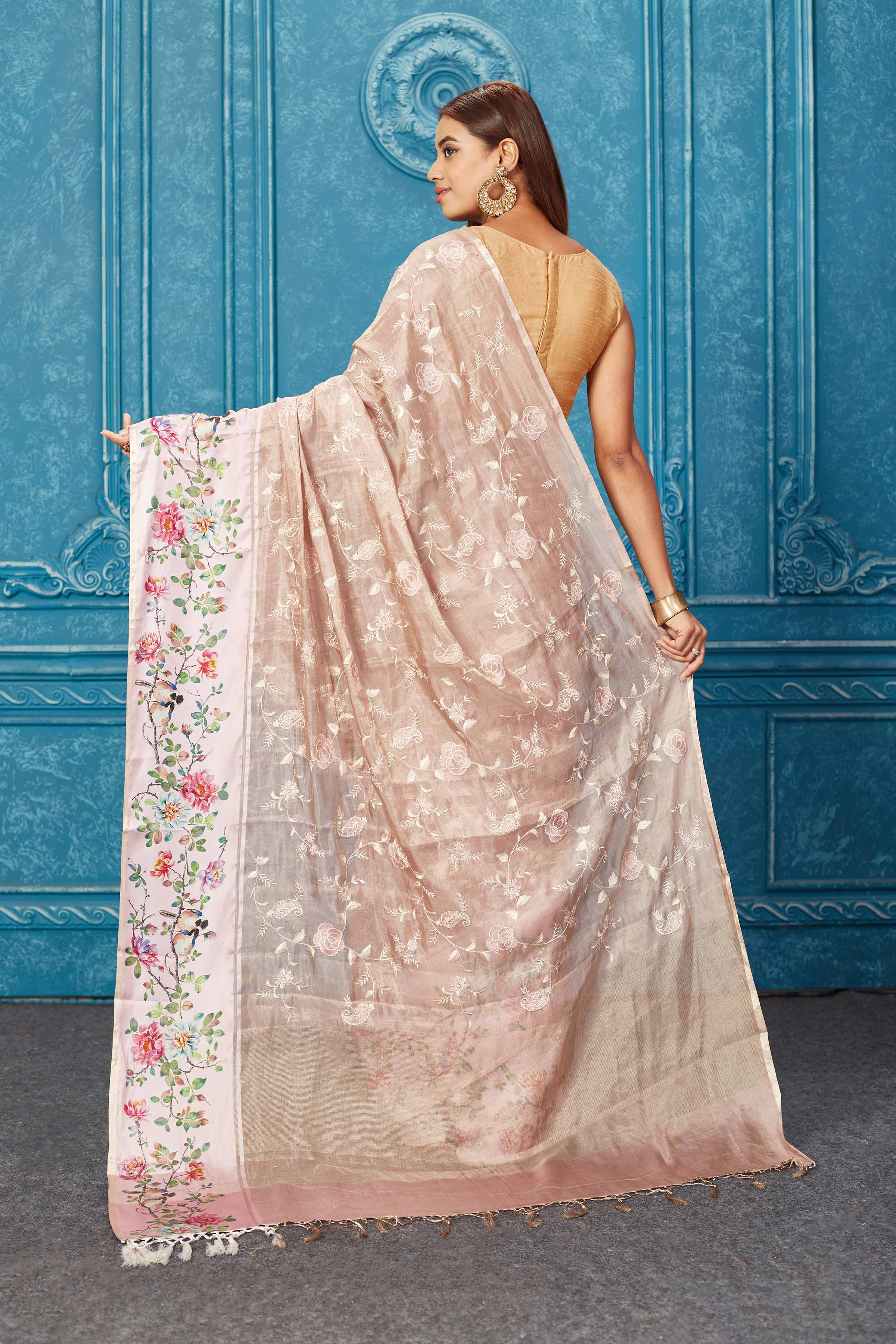 Kalki tissue organza saree – Saffronfashionindia