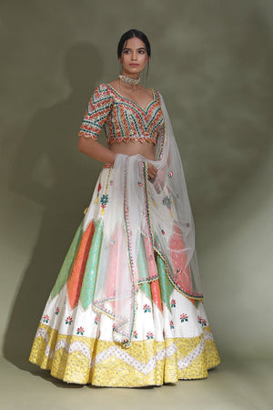 Buy Beautiful Silk Lehenga Choli in Real Mirror Work Lehenga Choli  Customize Order Festive Collection Online in India - Etsy