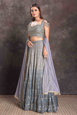 Grey Color Bridal Wedding Designer lehenga choli for Women with high  quality embroidery work party wear lehenga choli Indian Women - sethnik.com