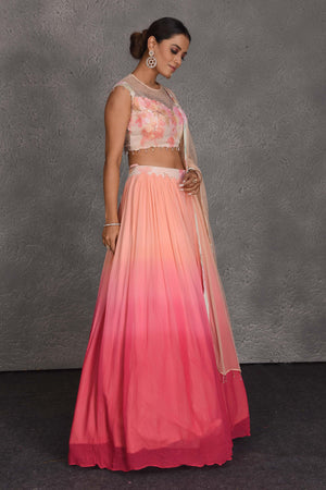 Coral Pink Lehenga set – Shyam Narayan Prasad