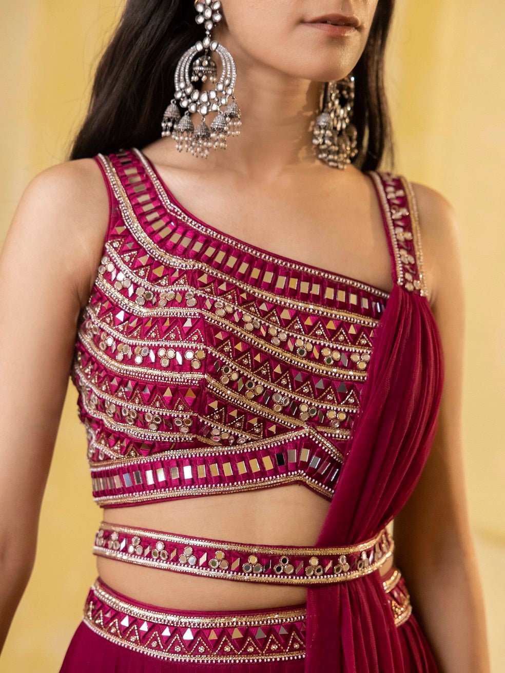 Wine velvet embroidered heavy designer Indian wedding lehenga choli 4709 |  Indian wedding lehenga, Bridal jewellery indian, Wedding saree indian