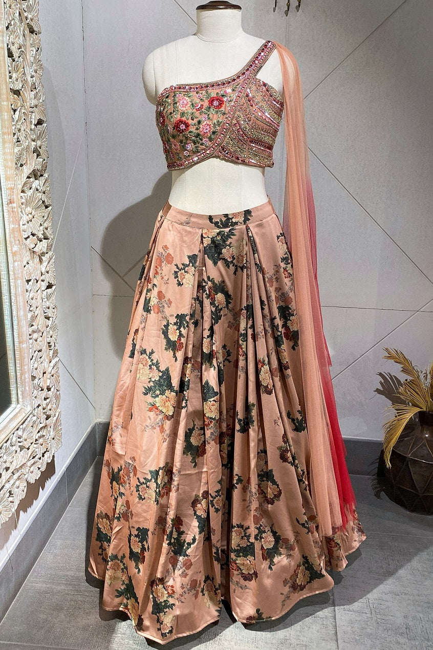 Buy Greatest Green Thread Embroidery Art Silk Wedding Lehenga Choli From  Zeel Clothing.