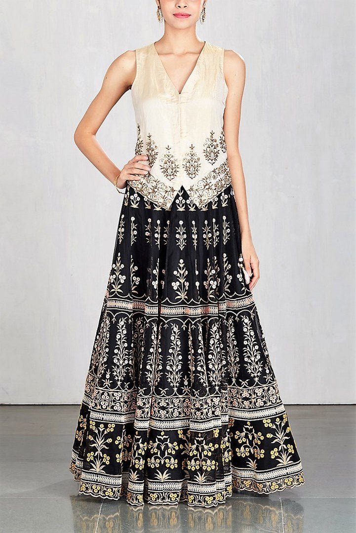 Embroidered skirts online clearance india