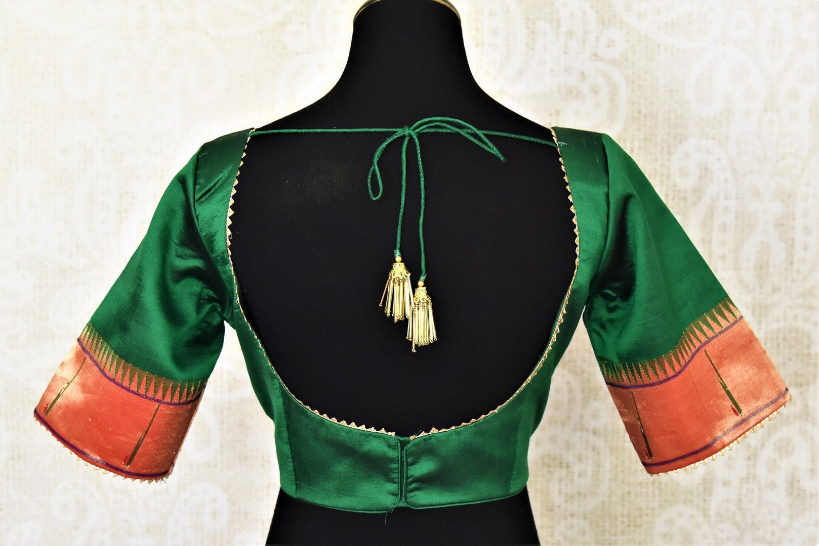 BeIndian - beautiful paithani blouse back neck design... | Facebook