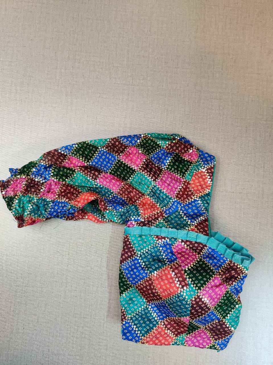 Multicoloured Check DesignKhadi Silk Handloom Saree With Blouse - SS Saree  - 3256059