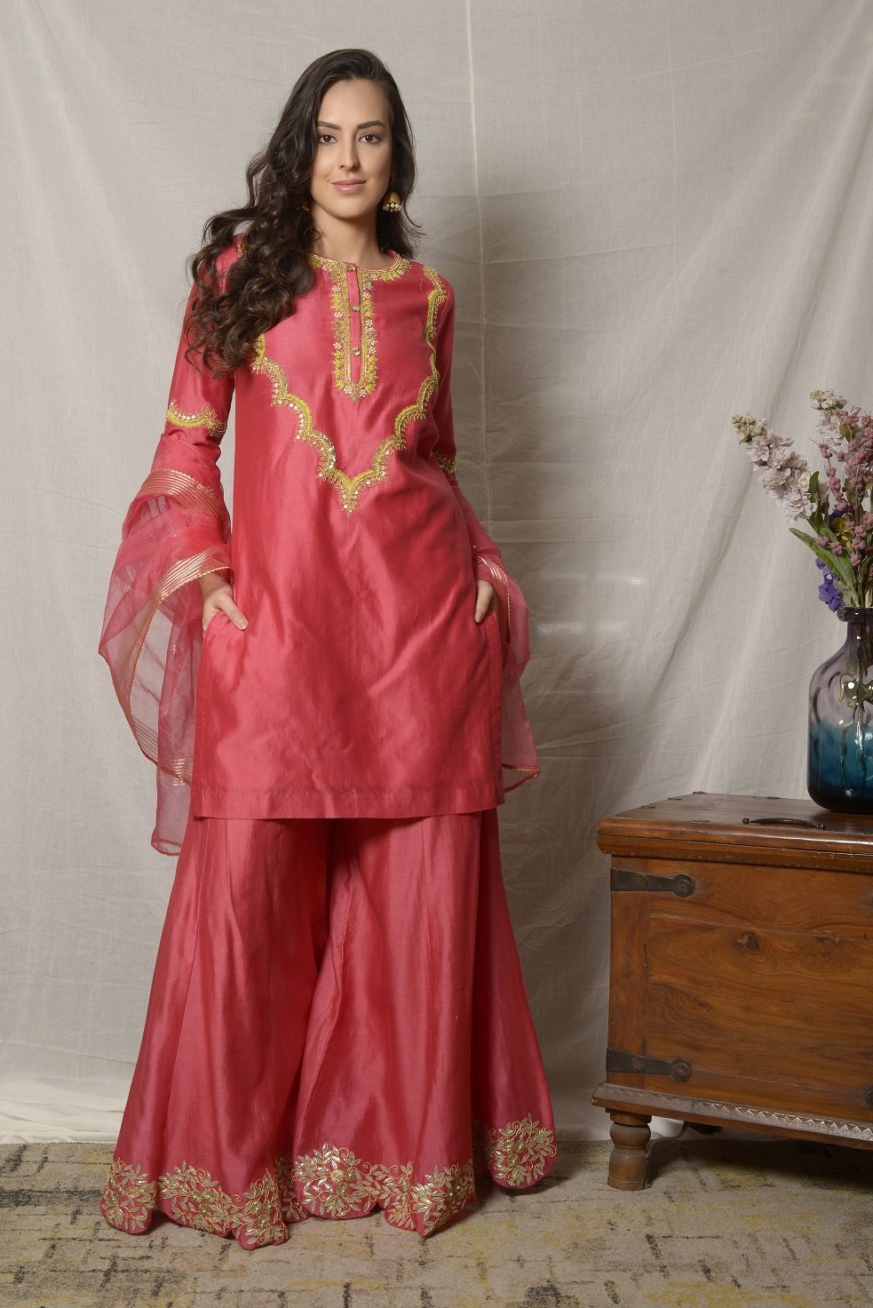 Cotton sharara clearance suit online