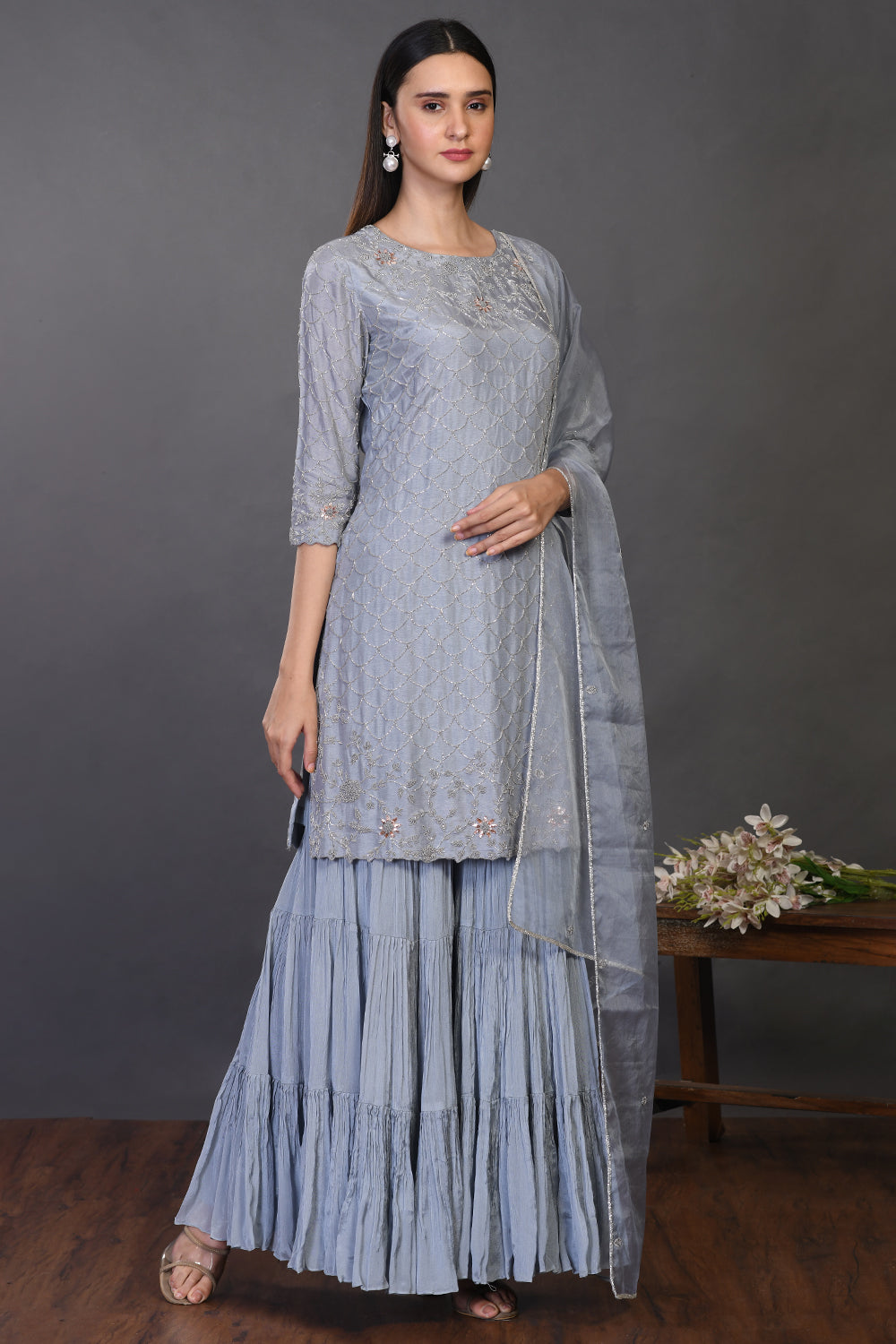 Wedding sharara dress online sale