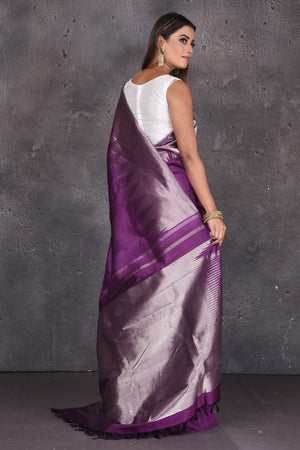 Buy Tantalizing Purple Bandhani Printed Silk Traditional Saree - Zeel  Clothing