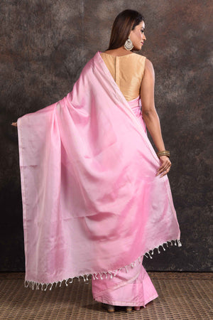 Buy Pastel Pink Cotton Saree online-Karagiri