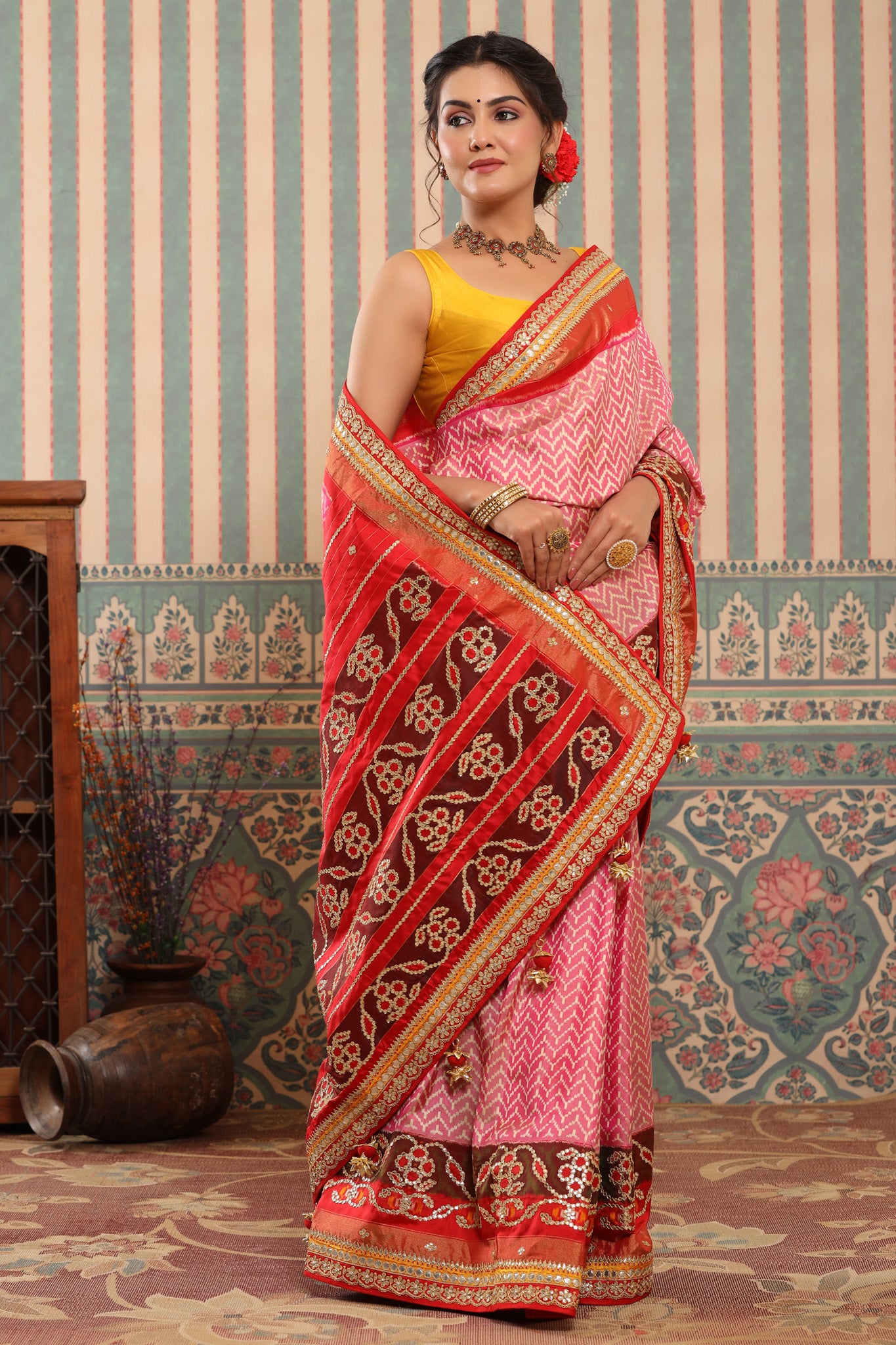 Women's Silk Embroidered Designer Saree, Length: 6 m at Rs 1199 in