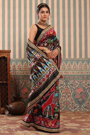 Shobujh Pranto - Kantha Handembroidered - Bangalore Art Silk - Dark Green –  Trendy Touch Boutique