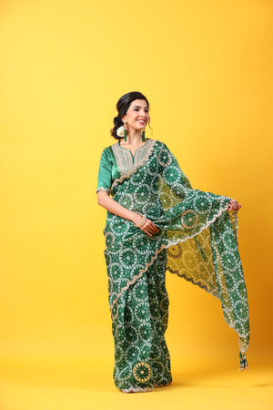 Shilpa reddy in pista green saree with yellow blouse | Fashionworldhub