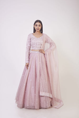 Buy Dealfab net semi stitch lehenga choli For Women(bindu baby pink) Online  at Best Prices in India - JioMart.